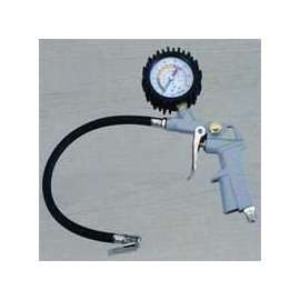ProSource Tire Inflator Gauge, For Use With Single Clip-On Connector, Die Cast