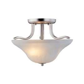 Boston Harbor Dimmable Ceiling Light Fixture, (2) 60/13 W Medium A19/Cfl Lamp, Brushed Nickel