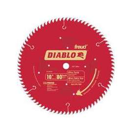 Diablo D1080X Circular Saw Blade, 10 in Dia, Carbide Cutting Edge, 5/8 in Arbor, Steel