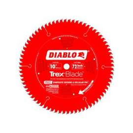 Diablo D1072CD Circular Saw Blade, 10 in Dia, Carbide Cutting Edge, 5/8 in Arbor