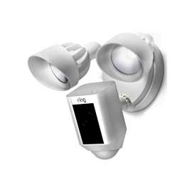Ring 88FL000CH000 Wireless Floodlight Camera, 1080 p, White