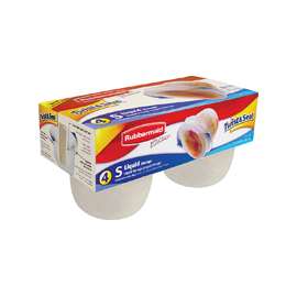 Rubbermaid Take Alongs 7H9900TCHIL Food Container, 1.2 Cups Capacity, Round, Plastic, Clear