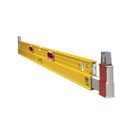STABILA 35610 Plate Level, 3-Vial, 72 in L, Steel, Yellow