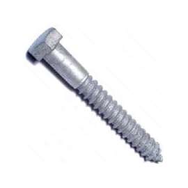 MIDWEST FASTENER 05596 Lag Screw, 1/2 in Thread, 2 Grade, Galvanized