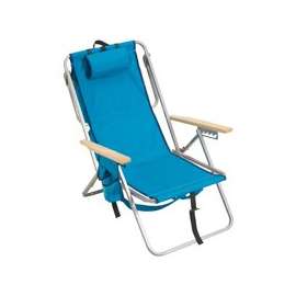 Rio Brands 4-Position Backpack Chair, 250 Lb Load, 11 In, 30 In H X 22-1/4 In W X 29-1/2 In D, Steel Frame
