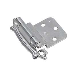 Amerock BPR3428G9 Cabinet Hinge, Steel, Sterling Nickel