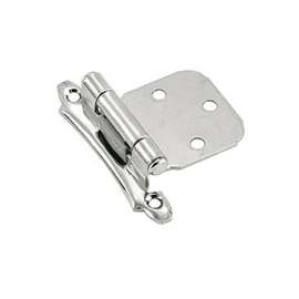 Amerock BPR342926 Cabinet Hinge, Steel, Polished Chrome