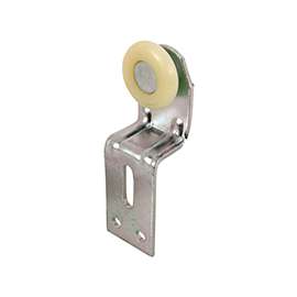 Prime-Line N 6513 Roller Assembly, 1 in Dia Roller, Side Mounting, Steel, Silver