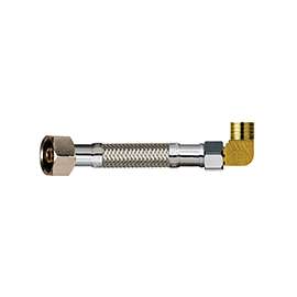 Plumb Pak PP23833 Dishwasher Connector, 3/8 in Compression x MIP, Stainless Steel