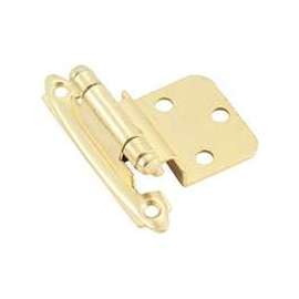 Amerock BP34283/BPR34283 Cabinet Hinge, Steel, Polished Brass