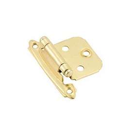 Amerock BP34293/BPR34293 Cabinet Hinge, Steel, Polished Brass