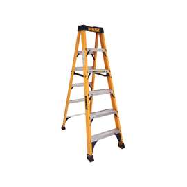 DeWALT by Louisville DXL3010-06 Step Ladder, 300 lb Weight Capacity, 5-Step, 68-1/2 in H Open, Fiberglass