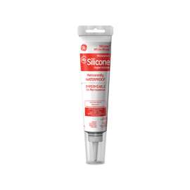 GE Silicone I SE1122 Flexible Kitchen and Bath Sealant, 2.8 oz, Tube, White, Paste