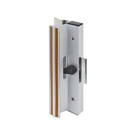 Prime-Line C 1005 Handle Set, 1 to 1-1/2 in Thick Door, Aluminum, Anodized