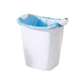 Rubbermaid 2385 Series FG238500WHT Waste Basket, 14 qt Capacity, Plastic, White