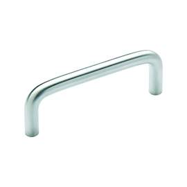 Amerock Allison Value BP865CS26D Cabinet Pull, 3-5/16 in L Handle, Carbon Steel, Brushed Chrome