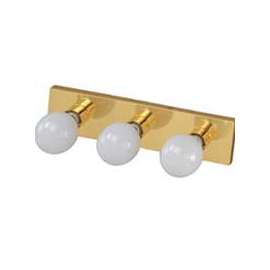 Boston Harbor Dimmable Vanity Light Fixture, (3) 100 W, Medium, Type G Lamp, Polished Brass