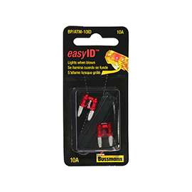 Bussman BP/ATM-10ID Blade Fuse, 10 A, 1 kA IR