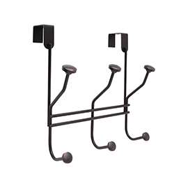 Amerock Decorative Hooks Collection H55548ORB Hook, 3-Hook, Steel, Oil-Rubbed Bronze