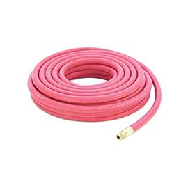 ABBOTT RUBBER 1010-03825-50-4MM-QC Quick-Connect Air Hose, 3/8 in ID, MNPT, EPDM, Red