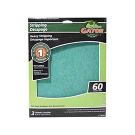 Gator 7260-012 Sanding Sheet, 60-Grit, Aluminum Oxide