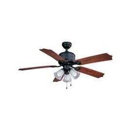 Boston Harbor Ceiling Fan Light Kit, 120 Vac, 60 Hz, 190 W, 3 Cfl Lamp, 13 W Lamp, Natural Iron
