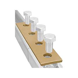 SuperStrut 200 Series ZX207-10 Flat Bracket Splice Plate, Steel, Gold
