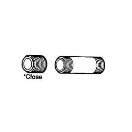 GENOVA 3403240 Pipe Nipple, 1/2 in MIP x MIP, 24 in L, Gray