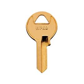 Hy-Ko 21200M1BR Key Blank, Brass, Nickel Plated