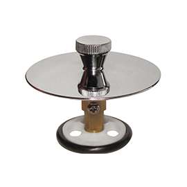 Keeney K826-36PC Universal Drain Stopper, Plastic, Polished Chrome, For All Drain
