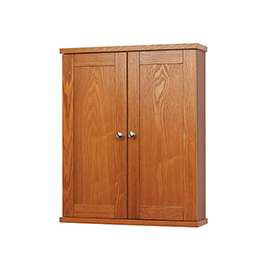 Foremost Worthington WROW2125 Wall Cabinet, 2-Shelf, 2-Door, Wood, Oak