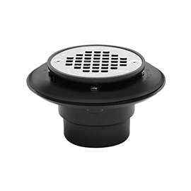 Oatey 42210 Shower Drain, ABS, Black, For 2 in, 3 in Pipes