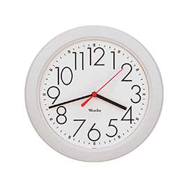 Westclox 461761 Wall Clock, Round, Analog Display, Analog, White Frame