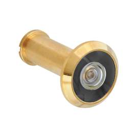 National Hardware V805 Series 162362 Door Viewer, 200 deg Viewing Angle, 1-3/8 to 2 in Thick Door, Brass