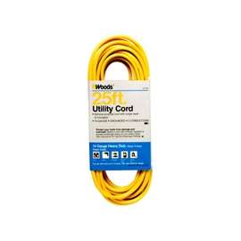 Woods 0834 Extension Cord, 14 AWG, Yellow Jacket