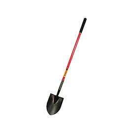 RAZOR-BACK 45000 Shovel, 12 in L x 8-3/4 in W Blade, Fiberglass Handle