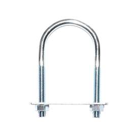 ProSource U-Bolt, Steel, Zinc Plated, 2 In Inside, 3-5/8 In L X 3-1/8 In W