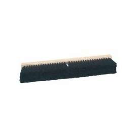 Black Tampico Floor Brushes, 24 in Hardwood Block, 2 1/2 in Trim L, Tampico