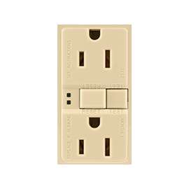 Eaton Wiring Devices SGF15V Duplex GFCI Receptacle, 15 A, 2-Pole, 5-15R, Ivory