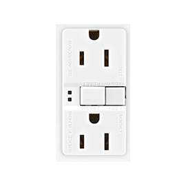 Eaton Wiring Devices SGF15W Duplex GFCI Receptacle, 15 A, 2-Pole, 5-15R, White