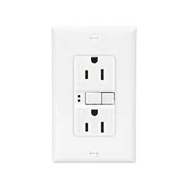 Eaton Wiring Devices SGF15W-SP Duplex GFCI Receptacle, 15 A, 2-Pole, 5-15R, White