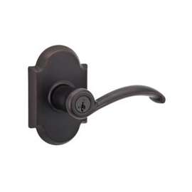 Kwikset 97402-712 Entry Lever Lockset, Keyed Key, 2 Grade, Metal, Venetian Bronze