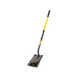 Vulcan Shovel, 48 In Fiberglass Crimped Collar Handle, Lacquered And Tumble