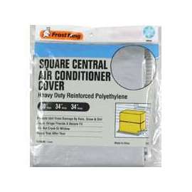 Frost King CC32XH Air Conditioner Cover, 34 in L, 9 mil, Polyethylene, Silver