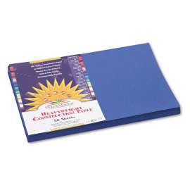 Construction Paper, 58lb, 12 x 18, Dark Blue, 50/Pack