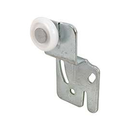 Prime-Line N 6501 Roller Assembly, 7/8 in Dia Roller, Side Mounting, Steel, Silver