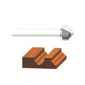 Vermont American 23126 Router Bit, 1/4 in Dia Shank, 2-Cutter, HSS