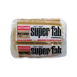 WOOSTER R241-4 Paint Roller Cover, Oil, Water-Based Paint, 3/4 in Thick Nap, Fabric Cover, Golden Yellow