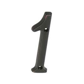 Schlage SC2-3016-716 House Number, Character 1, 4 in H Character, Bronze Character