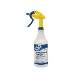 Zep HDPRO36 Spray Bottle, 32 oz Capacity, Plastic, Clear